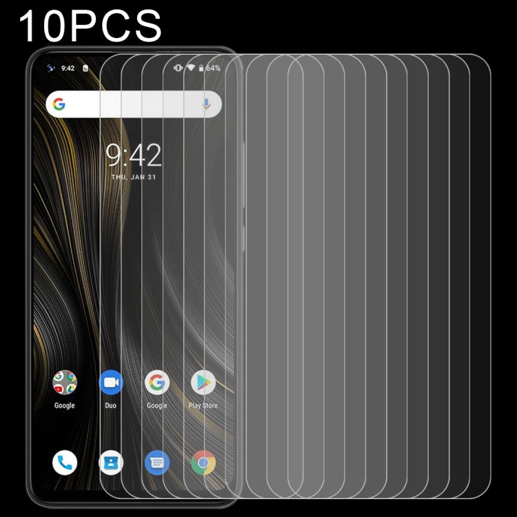 適用於 UMIDIGI Power 3 10 PCS 0.26mm 9H 2.5D 半屏鋼化玻璃保護膜