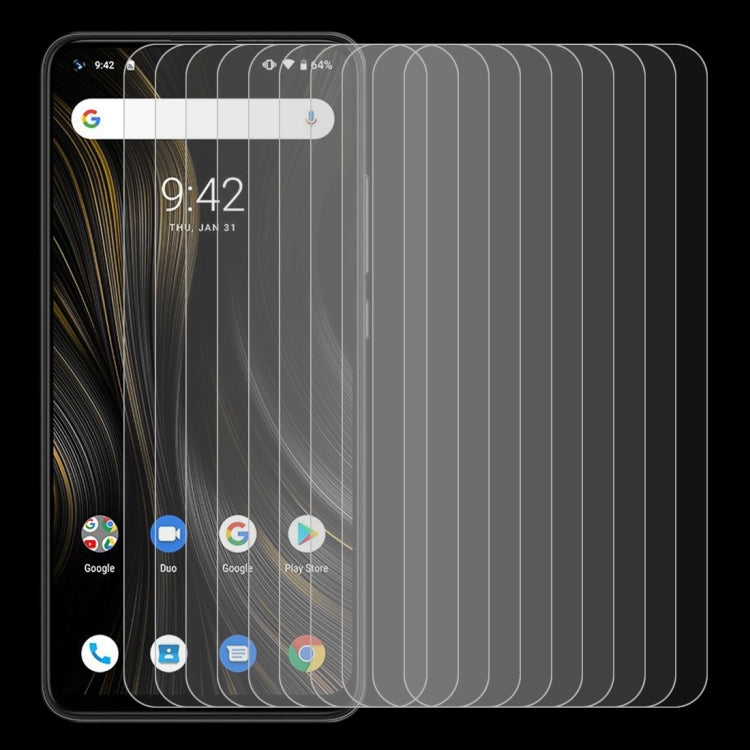 適用於 UMIDIGI Power 3 10 PCS 0.26mm 9H 2.5D 半屏鋼化玻璃保護膜