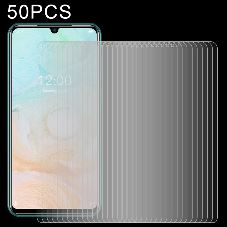50個一賣 適用於Doogee N20 Pro 0.26mm 9H 2.5D 半屏鋼化玻璃保護膜