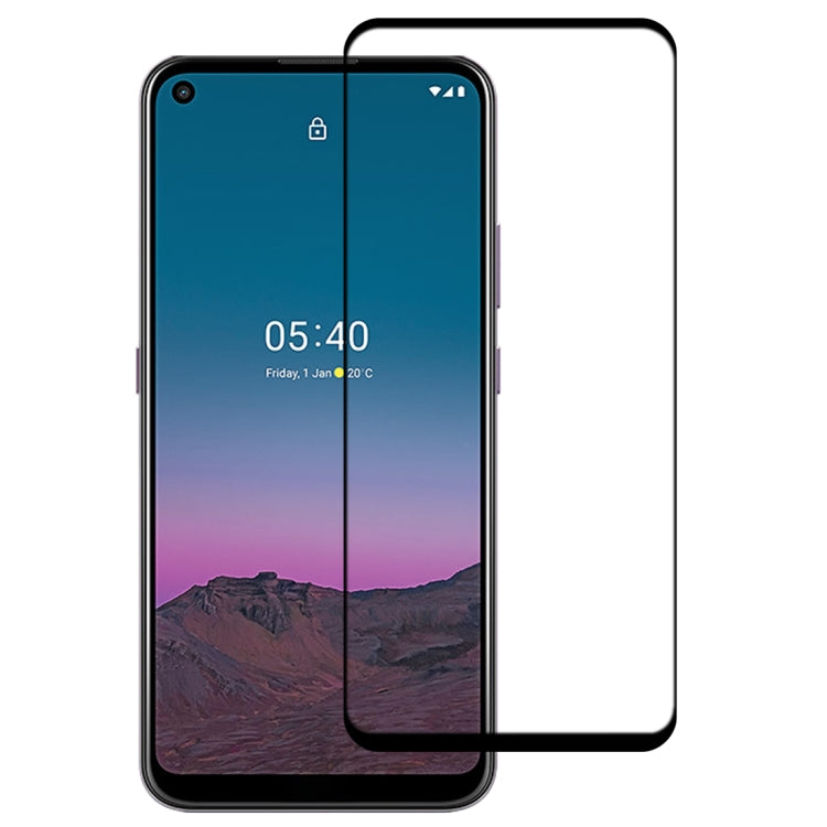 適用於 Nokia 5.4 絲印二強 全屏鋼化玻璃膜