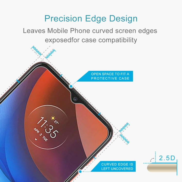 適用於 摩托羅拉 Moto E7 Power / E7i Power 50 PCS 0.26mm 9H 2.5D 半屏鋼化玻璃保護膜