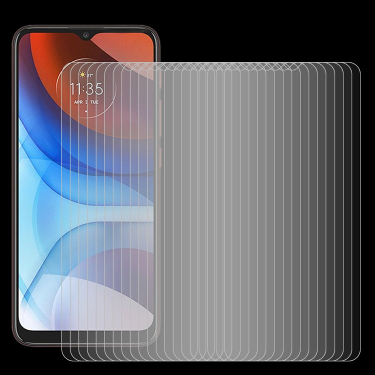 適用於 摩托羅拉 Moto E7 Power / E7i Power 50 PCS 0.26mm 9H 2.5D 半屏鋼化玻璃保護膜