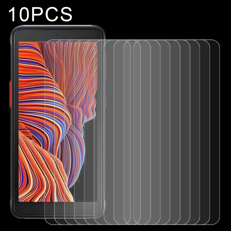 適用於 三星Galaxy Xcover 5 10個一賣 0.26mm厚度 9H表面硬度 2.5D弧邊 非全屏鋼化玻璃保護膜