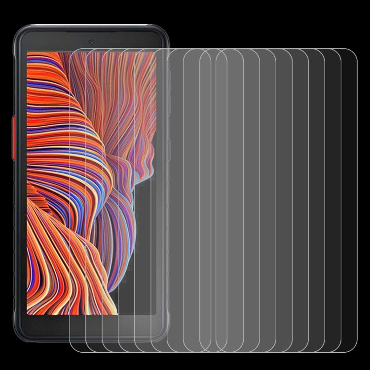 適用於 三星Galaxy Xcover 5 10個一賣 0.26mm厚度 9H表面硬度 2.5D弧邊 非全屏鋼化玻璃保護膜