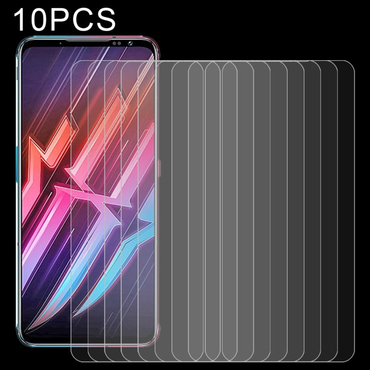 適用於 努比亞紅魔6 / 6 Pro 10個一賣 0.26mm厚度 9H表面硬度 2.5D弧邊 非全屏鋼化玻璃保護膜