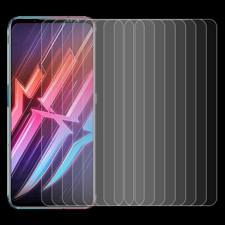 適用於 努比亞紅魔6 / 6 Pro 10個一賣 0.26mm厚度 9H表面硬度 2.5D弧邊 非全屏鋼化玻璃保護膜