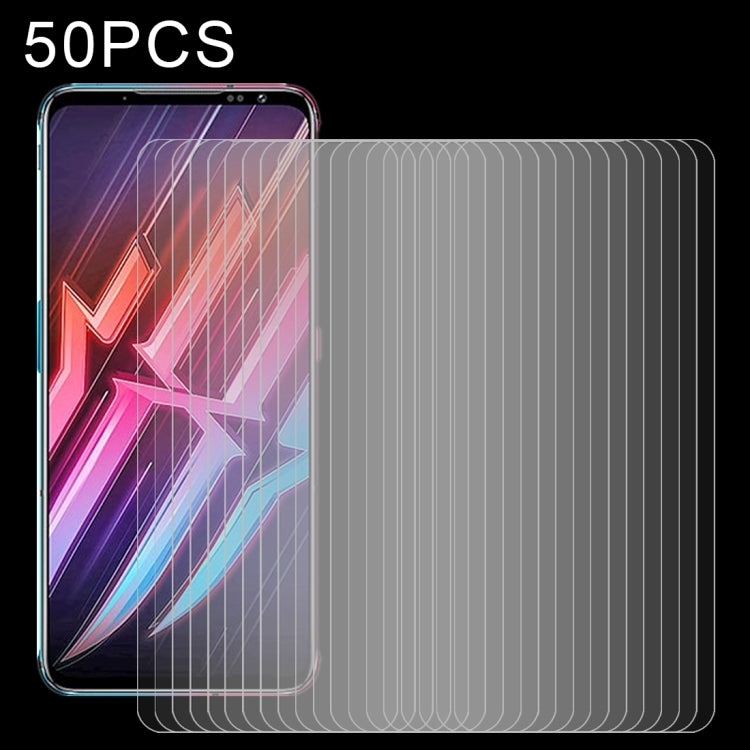 適用於 努比亞紅魔6 / 6 Pro 50個一賣 0.26mm厚度 9H表面硬度 2.5D弧邊 非全屏鋼化玻璃保護膜