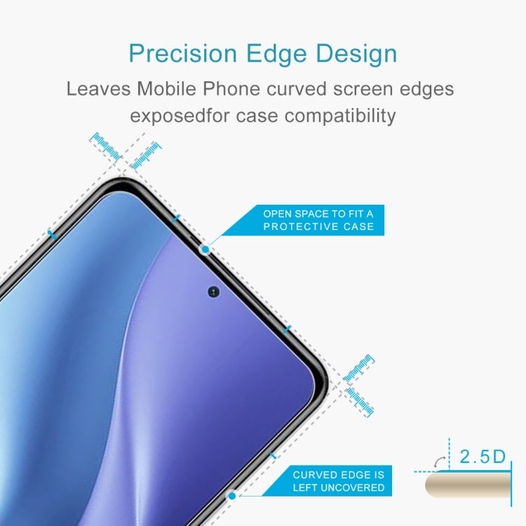 適用於 小米Redmi K40 5G 10個一賣 0.26mm厚度 9H表面硬度 2.5D弧邊 非全屏鋼化玻璃保護膜