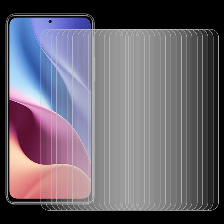 適用於 小米Redmi K40 5G 50個一賣 0.26mm厚度 9H表面硬度 2.5D弧邊 非全屏鋼化玻璃保護膜