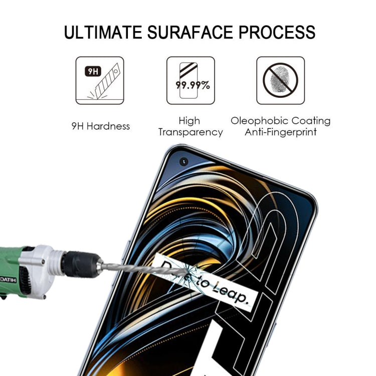 適用於 OPPO Realme GT 5G / Realme GT Master 25個一賣 絲印二強 全屏鋼化玻璃膜