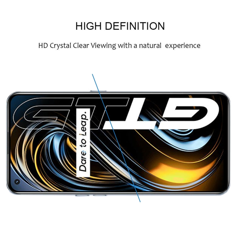 適用於 OPPO Realme GT 5G / Realme GT Master 絲印二強 全屏鋼化玻璃膜