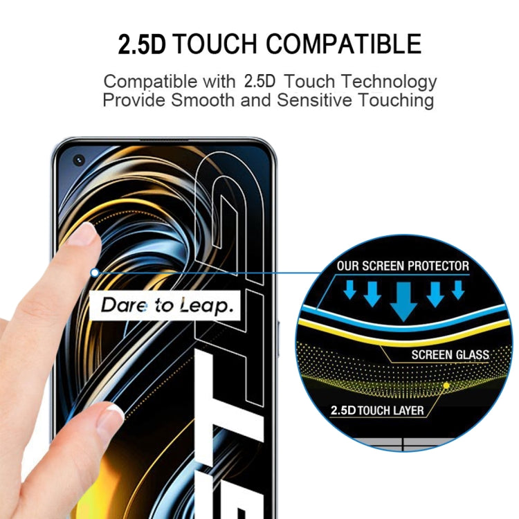 適用於 OPPO Realme GT 5G / Realme GT Master 絲印二強 全屏鋼化玻璃膜