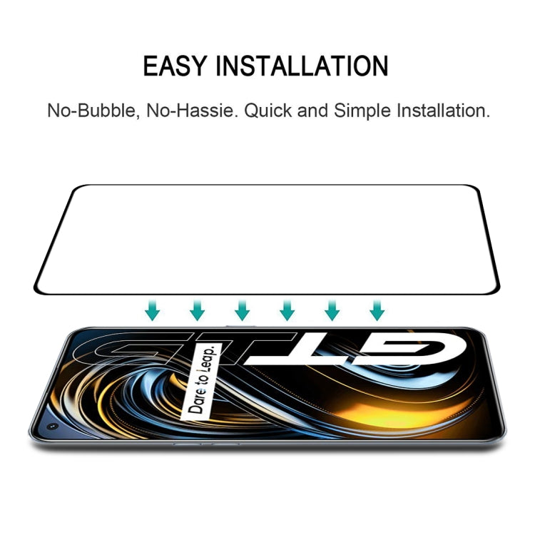 適用於 OPPO Realme GT 5G / Realme GT Master 絲印二強 全屏鋼化玻璃膜