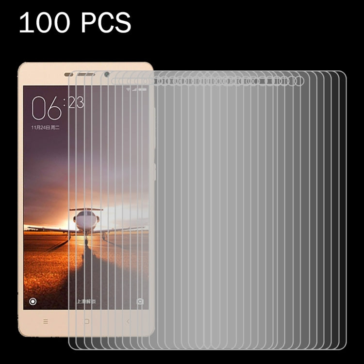 100個裝 適用於小米 紅米3 & 3S 0.26mm厚度 9H表面硬度 2.5D弧邊 鋼化玻璃保護膜