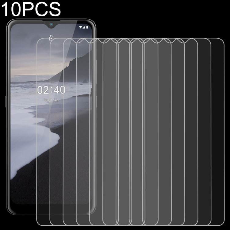 適用於 Nokia 2.4 10個一賣 0.26mm 9H 2.5D 半屏鋼化玻璃保護膜