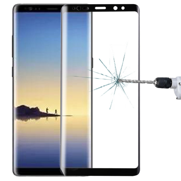 適用於Samsung Galaxy Note 8 0.3mm厚度 9H表面硬度 3D弧邊 絲印全屏覆蓋鋼化玻璃保護膜