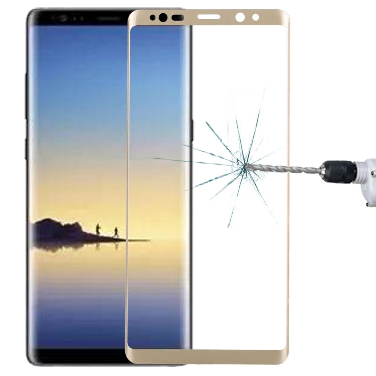 適用於Samsung Galaxy Note 8 0.3mm厚度 9H表面硬度 3D弧邊 絲印全屏覆蓋鋼化玻璃保護膜