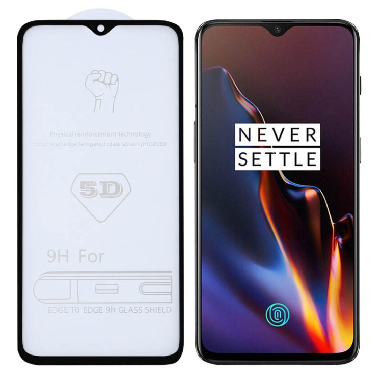 適用於OnePlus 6T 9H 5D全屏全膠大弧邊鋼化貼膜
