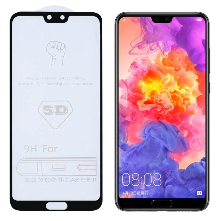 適用於華為 P20 Pro 9H 5D全屏全膠大弧邊鋼化貼膜