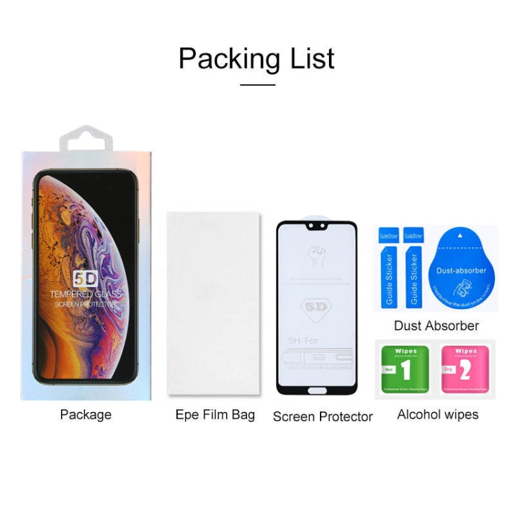 適用於華為 P20 Pro 9H 5D全屏全膠大弧邊鋼化貼膜