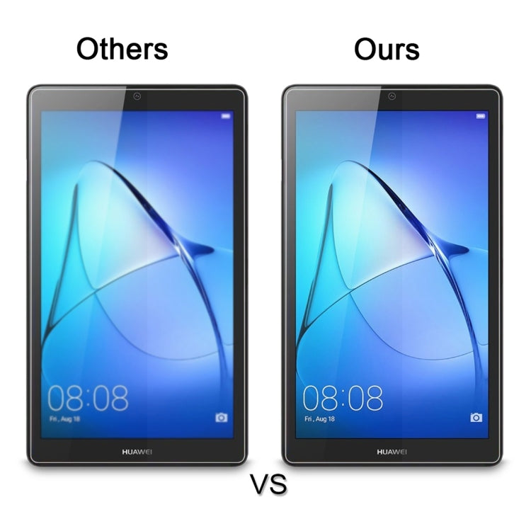 2個/裝 適用於華為榮耀暢玩平板2 7.0 inch 0.3mm厚度 9H表面硬度 全屏覆蓋鋼化玻璃保護膜