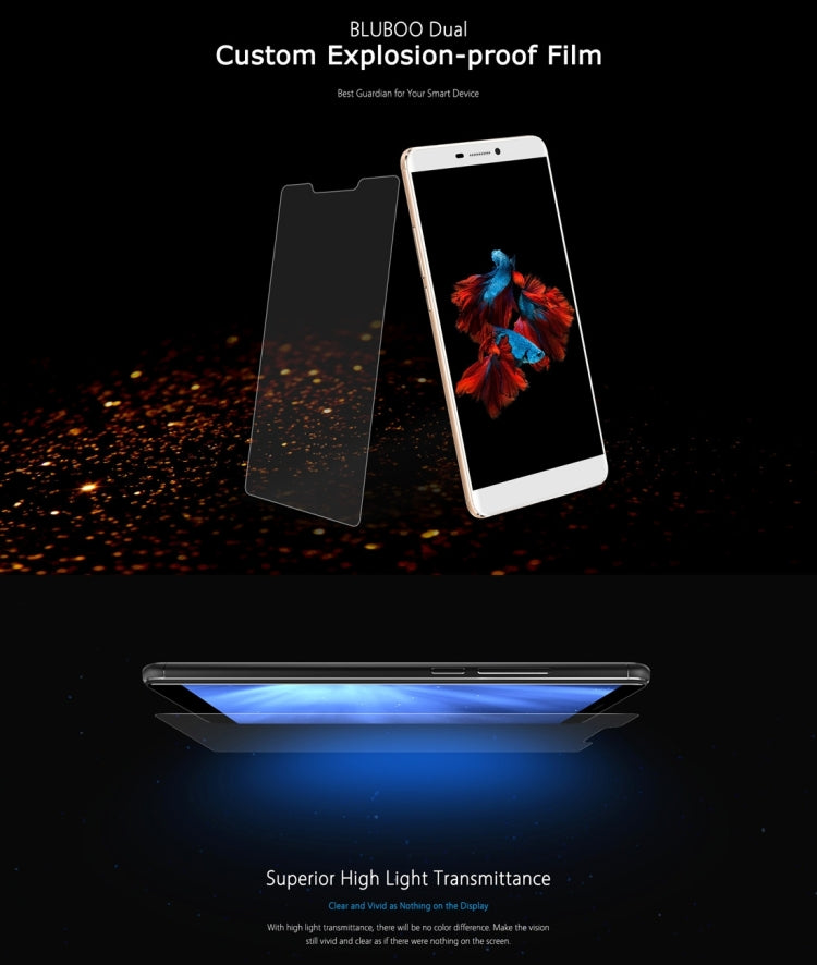 Bluboo Dual   9H表面硬度 防爆膜