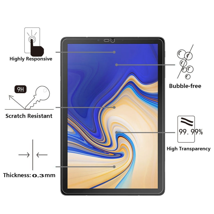 適用於三星 Galaxy Tab S4 10.5  0.26mm厚度 9H硬度防爆鋼化玻璃膜
