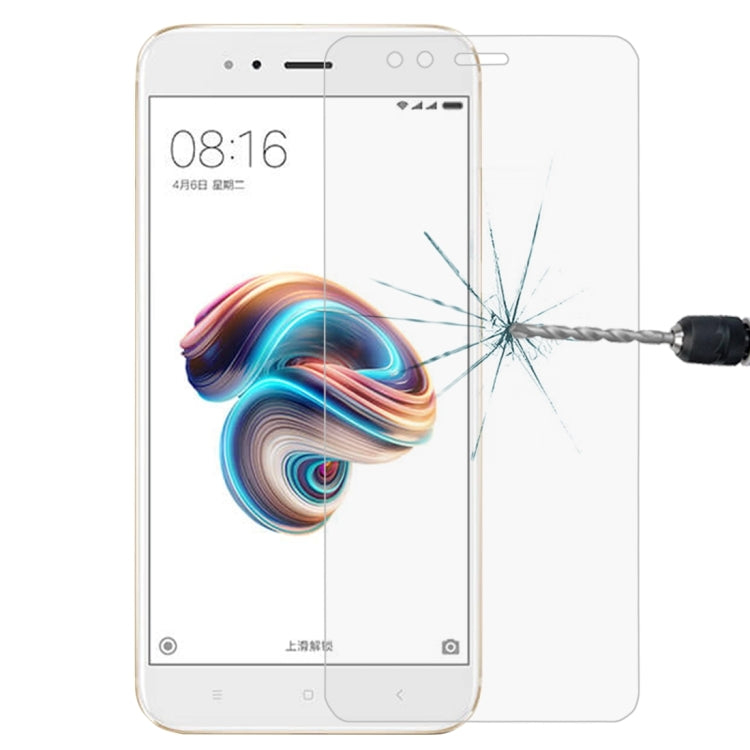 適用於小米5X 0.26mm厚度 1個裝 9H表面硬度 2.5D弧邊 全屏鋼化玻璃保護膜