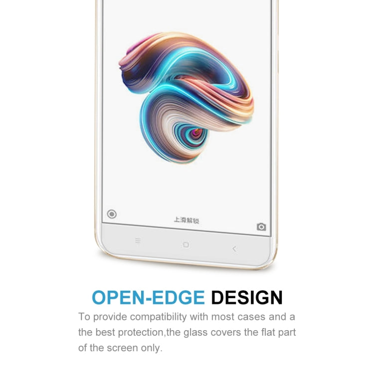 適用於小米5X 0.26mm厚度 50個裝 9H表面硬度 2.5D弧邊 全屏鋼化玻璃保護膜