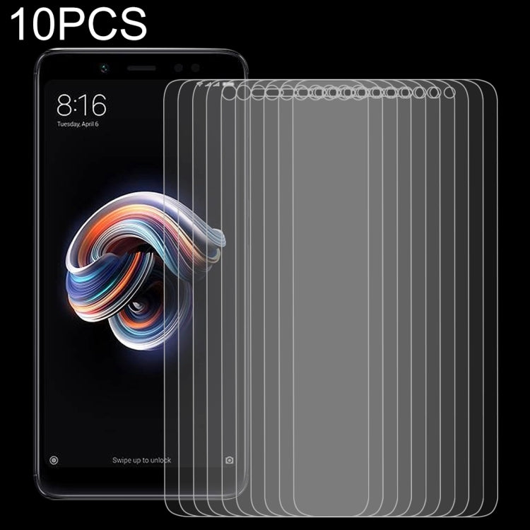 10 PCS 適用於小米 紅米 Note 5 Pro 0.26mm 9H表面硬度 2.5D弧邊鋼化玻璃膜