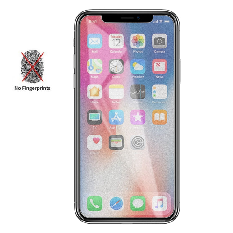 透明磨砂開槽半屏鋼化貼膜 適用於 iPhone X / XS / iPhone 11 Pro