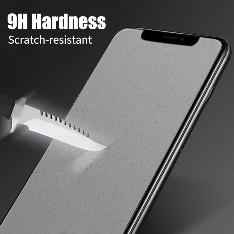 透明磨砂開槽半屏鋼化貼膜 適用於 iPhone X / XS / iPhone 11 Pro