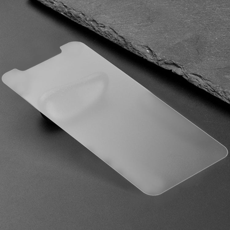 透明磨砂開槽半屏鋼化貼膜 適用於 iPhone X / XS / iPhone 11 Pro