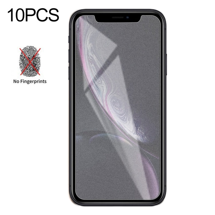 10個裝 透明磨砂非全屏鋼化貼膜 適用於 iPhone XR / iPhone 11