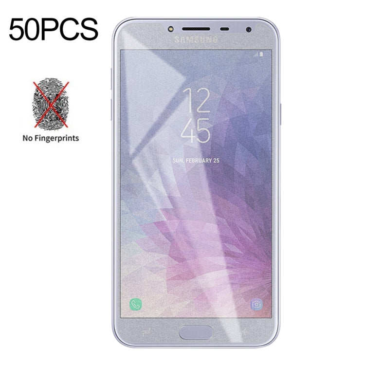50個裝 透明磨砂非全屏鋼化貼膜 適用於三星 Galaxy J4