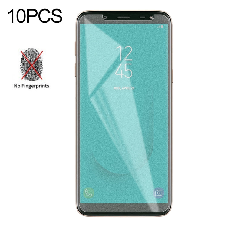 10個裝 透明磨砂非全屏鋼化貼膜 適用於三星 Galaxy J6