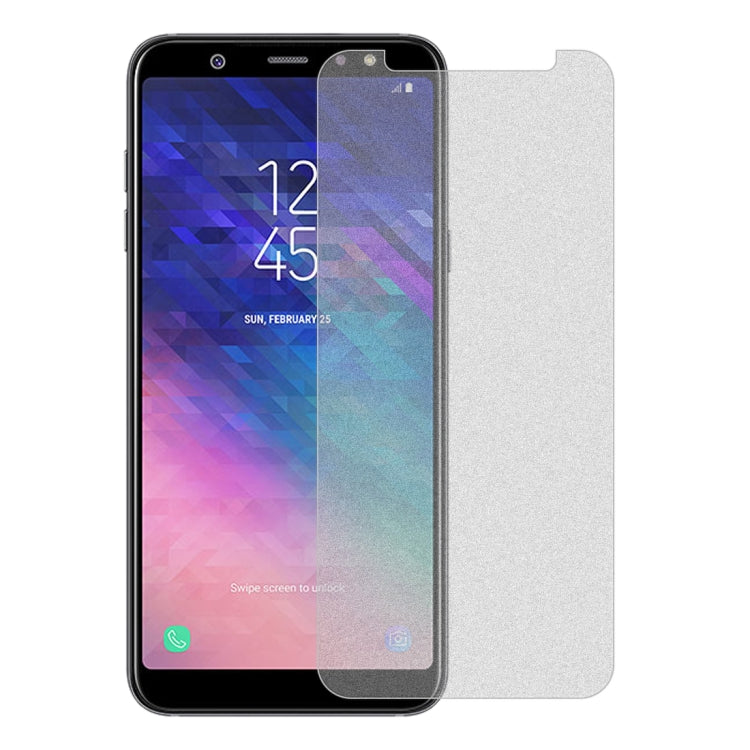10個裝 透明磨砂非全屏鋼化貼膜 適用於三星 Galaxy A6+