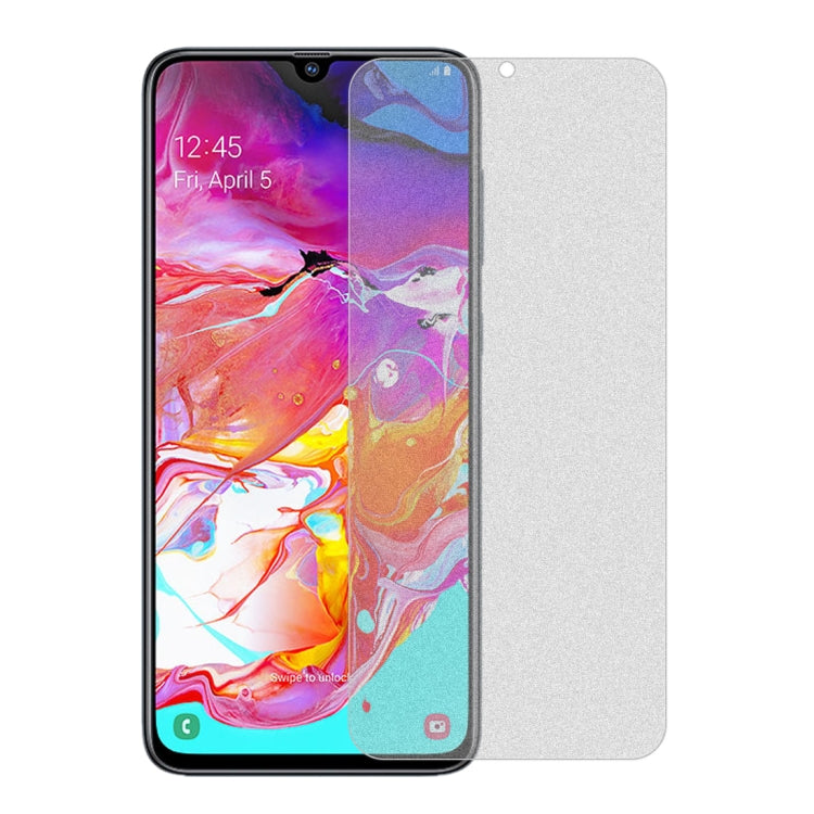 50個裝 透明磨砂非全屏鋼化貼膜 適用於三星 Galaxy A70