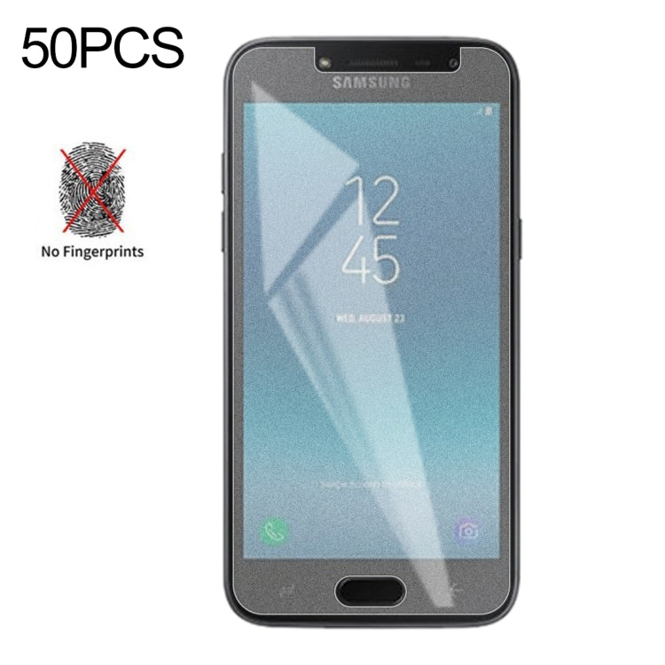 50個裝 透明磨砂非全屏鋼化貼膜 適用於三星 Galaxy J2