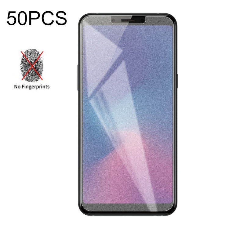 50個裝 透明磨砂非全屏鋼化貼膜 適用於三星 Galaxy A6s