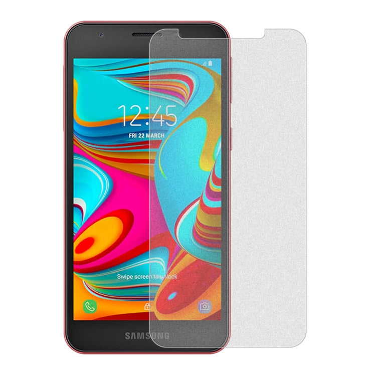 50個裝 透明磨砂非全屏鋼化貼膜 適用於三星 Galaxy A2 Core