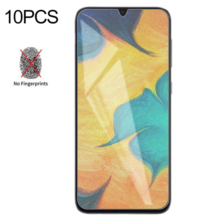 10個裝 透明磨砂非全屏鋼化貼膜 適用於三星 Galaxy A30 / A50 / M30 / A20
