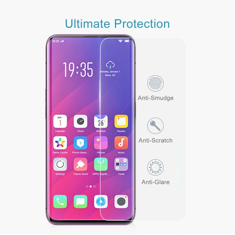 適用於OPPO Find X  0.33mm厚度 9H 2.5D弧邊鋼化玻璃膜