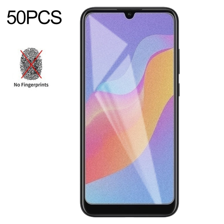 50個裝 透明磨砂非全屏鋼化貼膜 適用於華為 榮耀暢玩8A