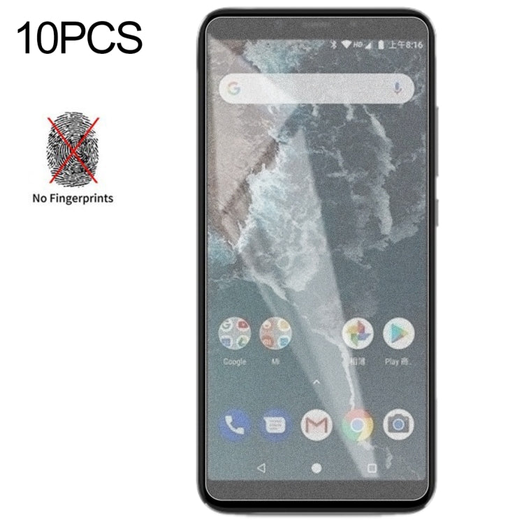 10個裝 透明磨砂非全屏鋼化貼膜 適用於小米 Mi 6X / A2