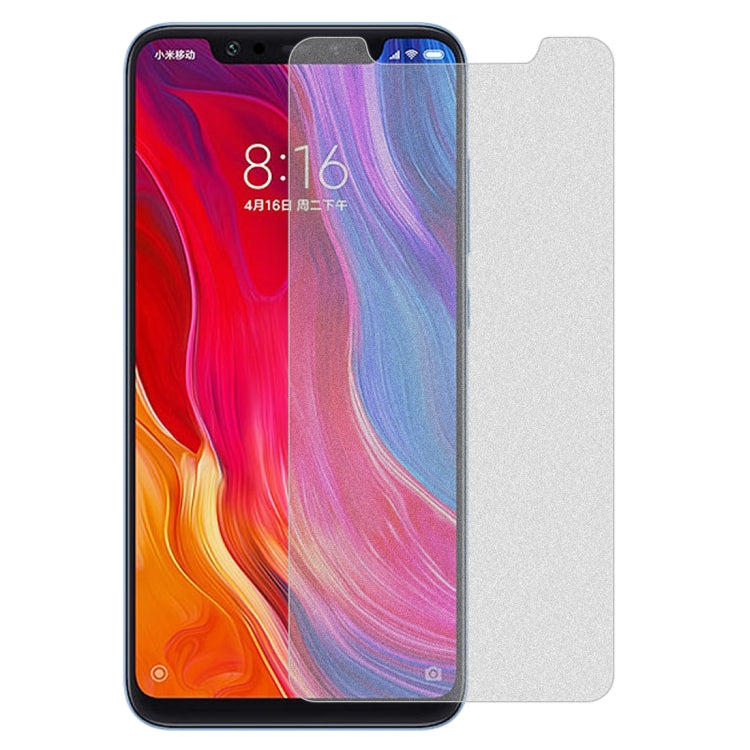 50個裝 透明磨砂非全屏鋼化貼膜 適用於小米 Mi 8