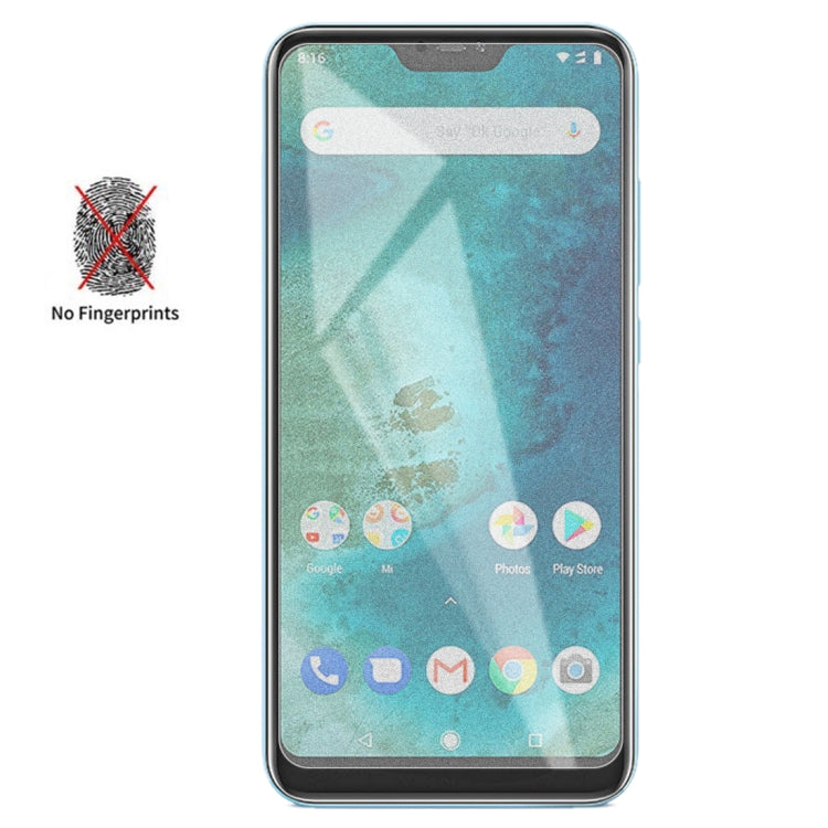 透明磨砂非全屏鋼化貼膜 適用於小米 紅米 6 Pro
