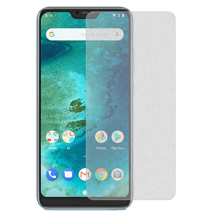 透明磨砂非全屏鋼化貼膜 適用於小米 紅米 6 Pro