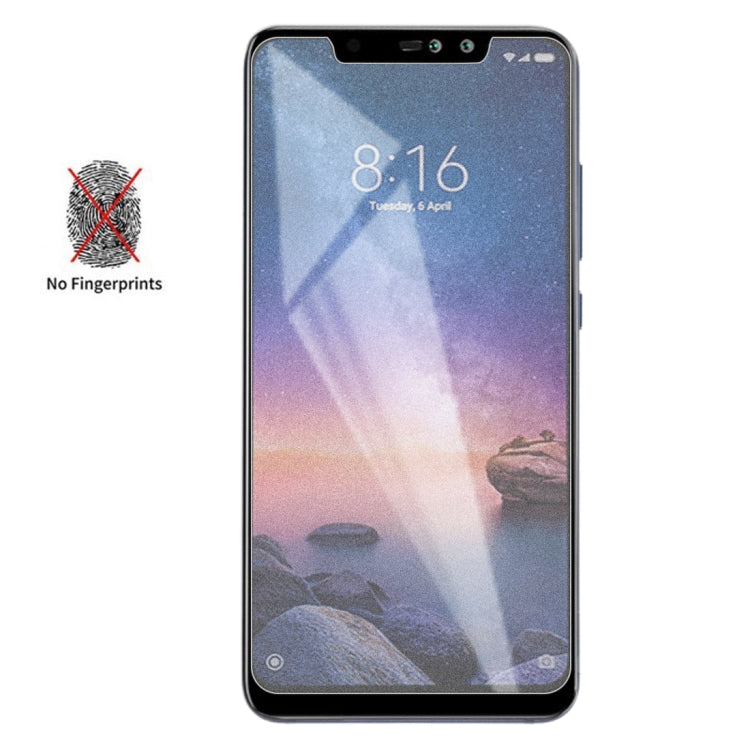 透明磨砂非全屏鋼化貼膜 適用於小米 紅米 Note 6 Pro