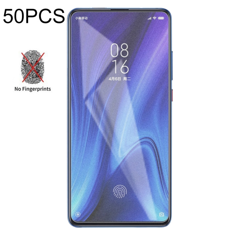 50個裝 透明磨砂非全屏鋼化貼膜 適用於小米 紅米 K20 / K20 Pro / Mi 9T